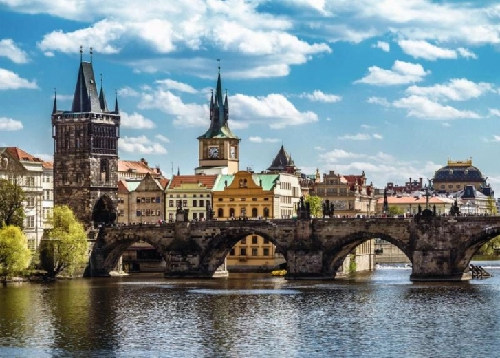 Collection tchèque : Prague – vue sur le pont Charles, puzzle 1000 pièces RAVENSBURGER