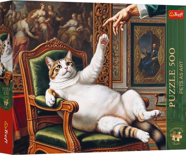 Puzzle 500 Premium Plus – Pets as Art : Sa Majesté poilue