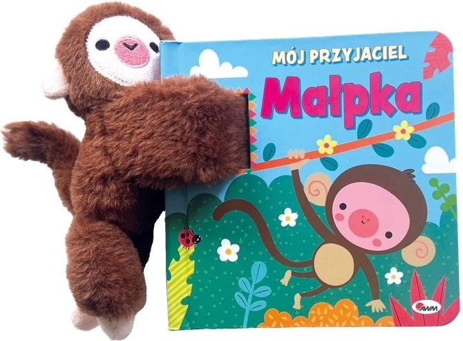 Mon amie la petite singe – livre cartonné avec peluche