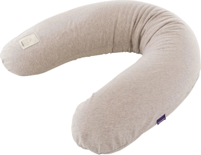 Träumeland housse pour coussin d’allaitement élastique beige chiné