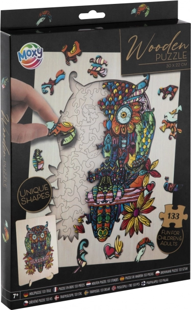 Puzzle silhouette hibou