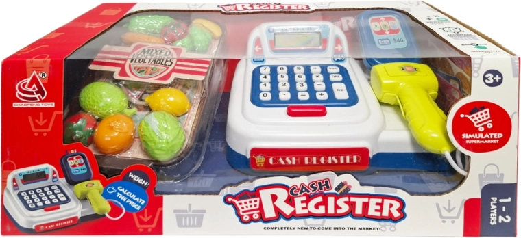 Caisse enregistreuse pour enfants avec scanner et accessoires