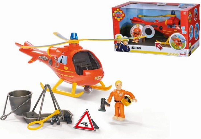 Sam le pompier hélicoptère avec figurine