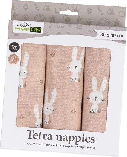 Adorable motif de petits lapins dans un beige délicat
