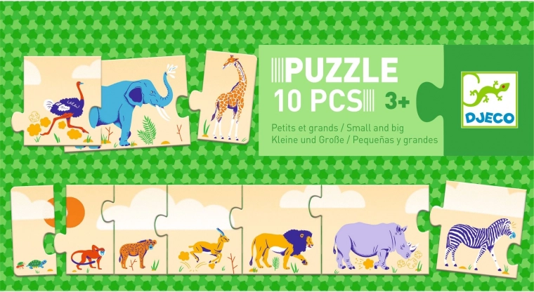 Long puzzle pour enfants 10 pièces de DJECO