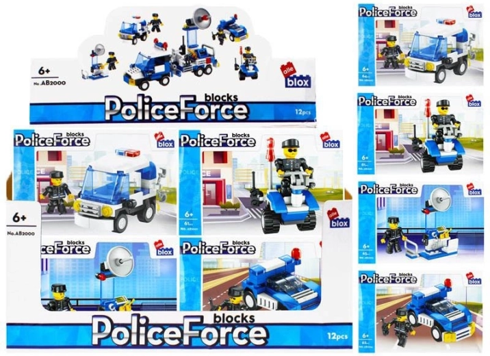 Kit véhicule de police avec figurine – 4 variantes
