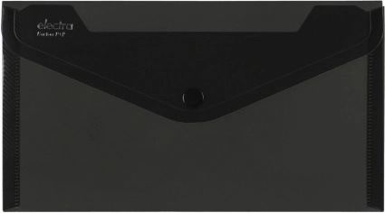 Pochette métallisée grise avec bouton pression DL ELECTRA