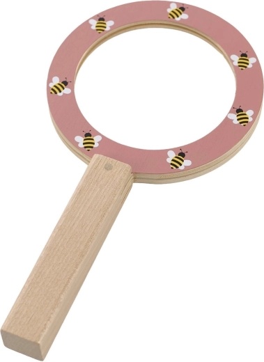Poignée en bois et adorable motif d’abeilles