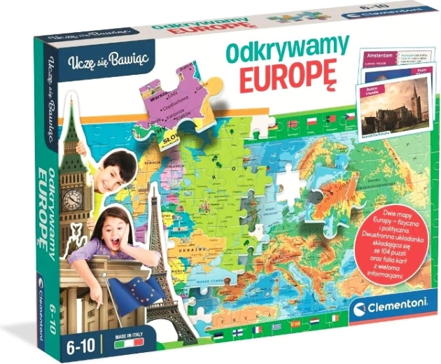 À la découverte de l’Europe – puzzle recto‑verso et jeu de cartes éducatif