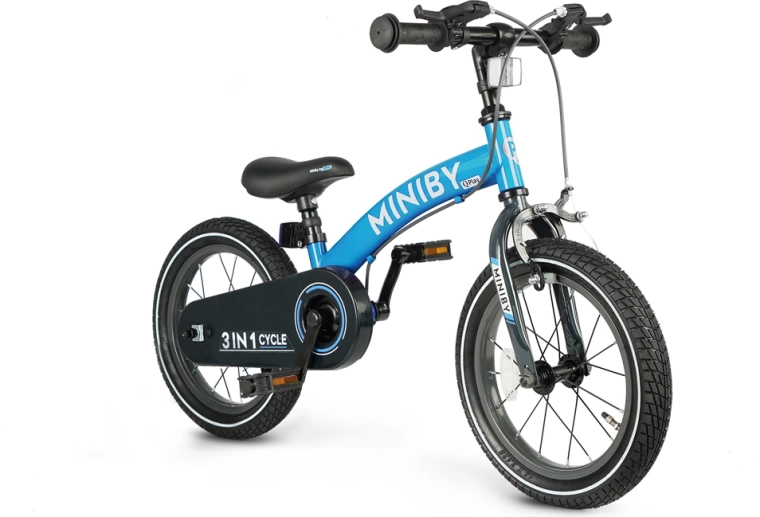 3-en-1 : draisienne, vélo avec petites roues et vélo classique