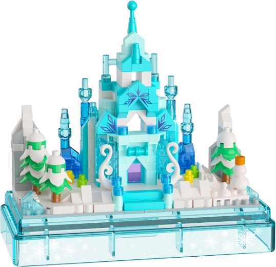 Château de glace d’un paysage glacé