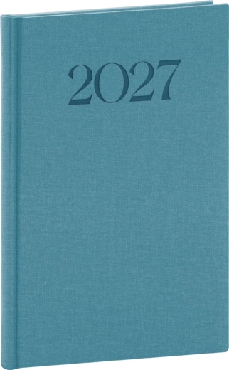 Agenda hebdomadaire Notique Biella 2027 bleu 15 × 21 cm
