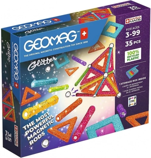 Geomag Glitter – jeu de construction magnétique 35 pièces