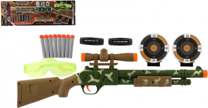 Fusil en plastique avec viseur et balles en mousse, 51 cm