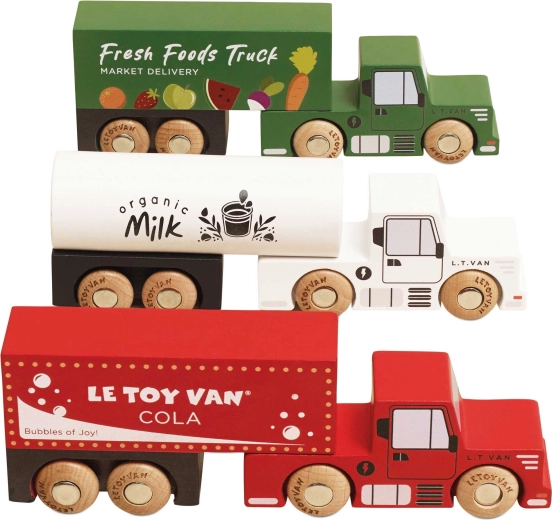 Le Toy Van – ensemble de camions en bois