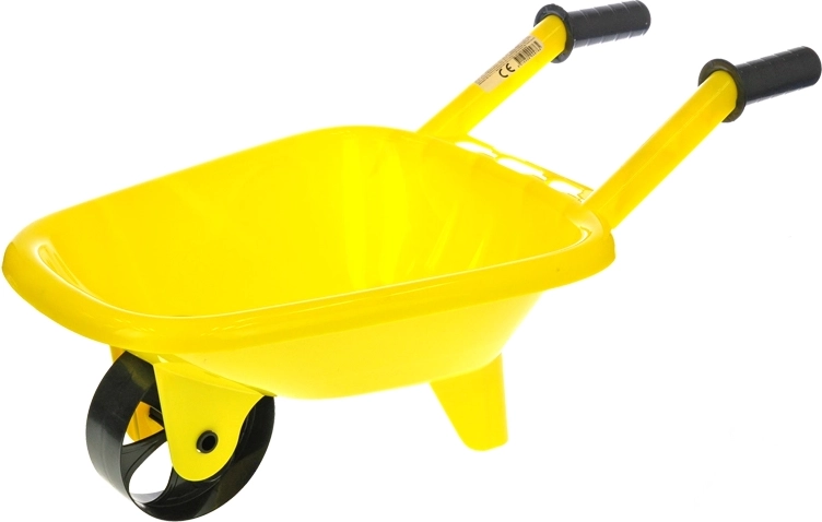 Brouette en plastique pour enfants jaune 60 × 25 × 30 cm