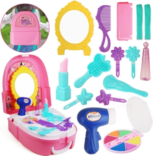 Petite princesse Coiffeuse dans un sac à dos WOOPIE