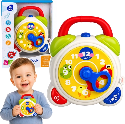 Réveil interactif pour enfants et horloge éducative avec lumières et sons