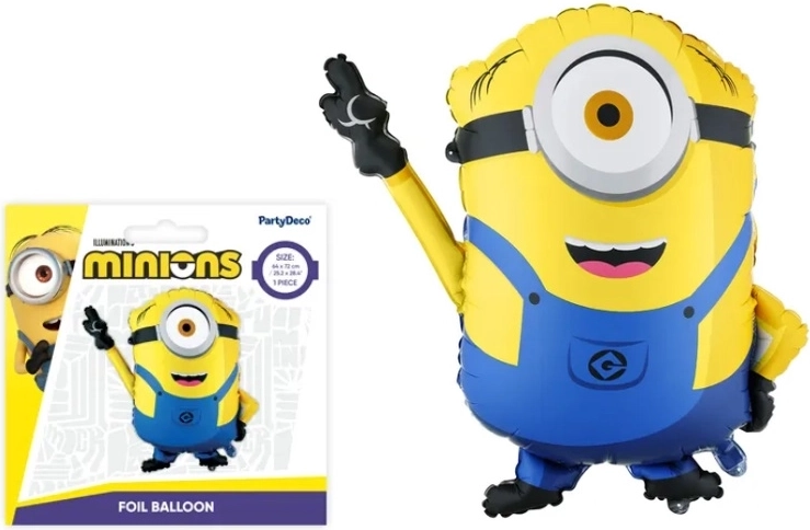 Ballon en aluminium Minion Mel 72 × 64 cm - 1 pièce