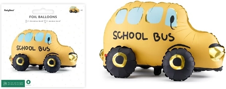 Ballon en aluminium sur pied Bus 66 × 36 cm (mix)