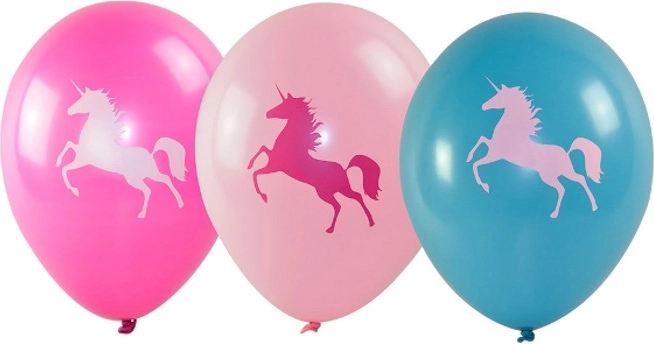 Ballons motif licorne (6 pcs)