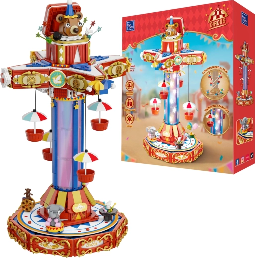 Pantasy Carrousel Circus Paradrop – set de construction 1680 pièces avec LED