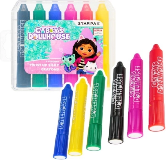 Crayons de cire rétractables Gabby’s Dollhouse (6 pcs)