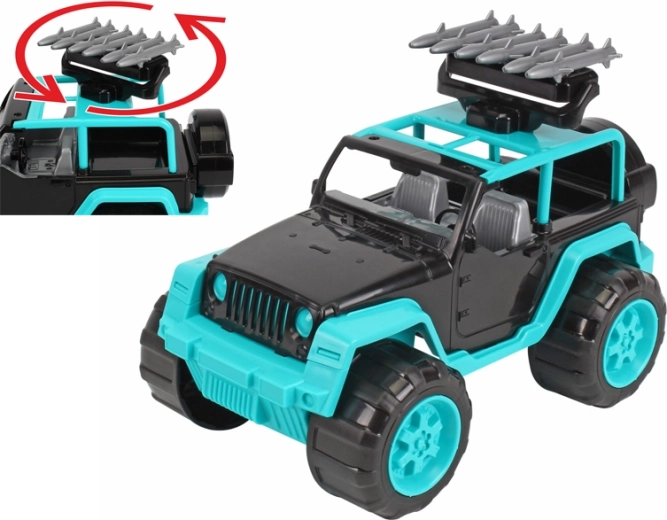Voiture tout-terrain SUV 28 cm avec missiles rotatifs