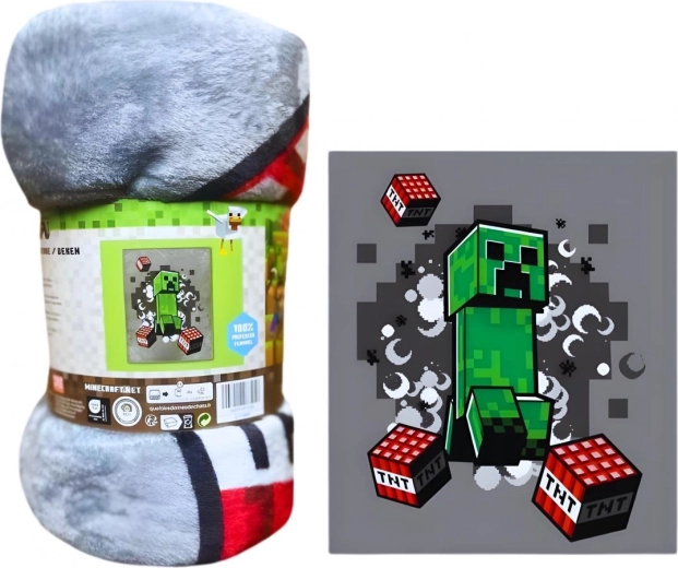 Couverture polaire XXL Minecraft de luxe
