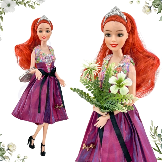 Robe élégante et accessoires de mode