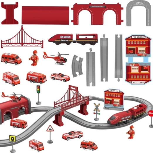 Caserne de pompiers pleine d