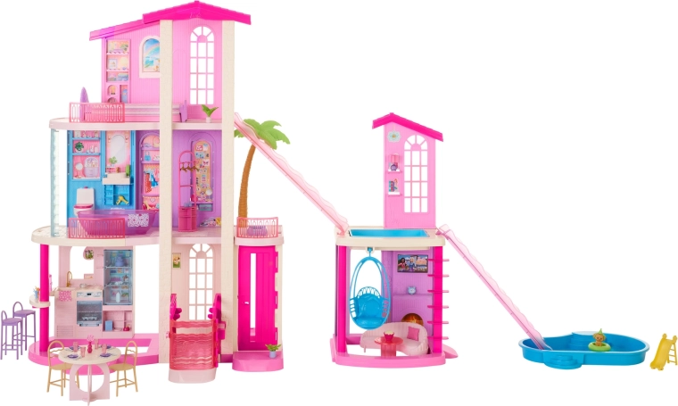 2 piscines et toboggans modulables pour un jeu plein d’action