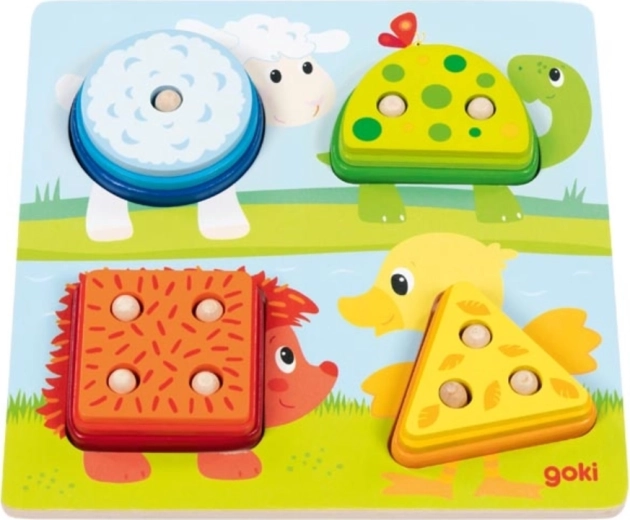 GOKI Jeu d’assemblage de formes, 12 pièces