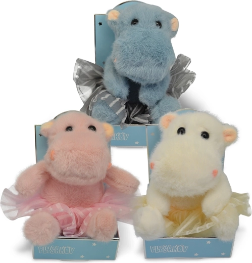 Petit hippopotame en peluche – 3 couleurs