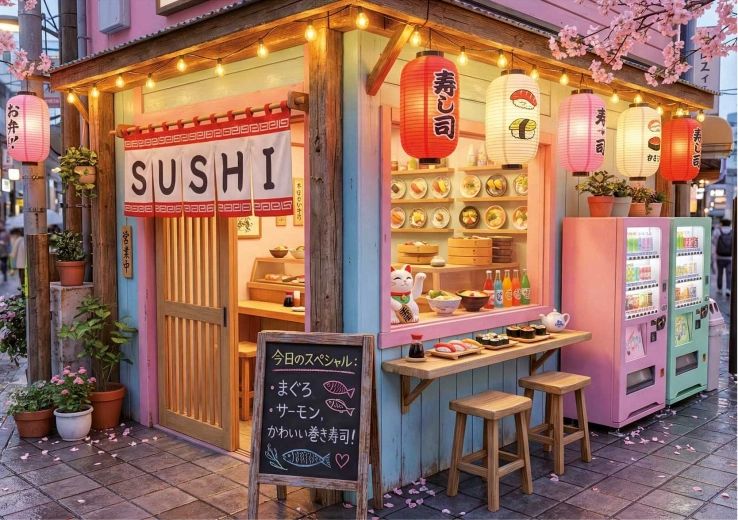 Puzzle EDUCA Sushi Kawaii 1000 pièces