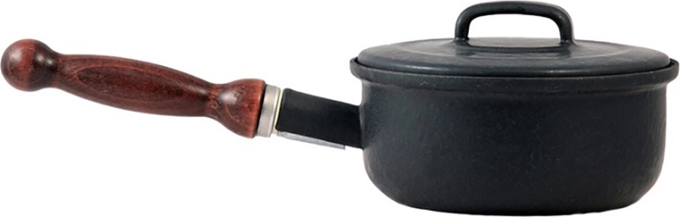 Casserole émaillée avec couvercle 16 cm, 1,25 l avec manche amovible