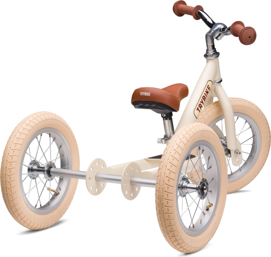 2-en-1 : tricycle pour débuter, draisienne pour l’équilibre