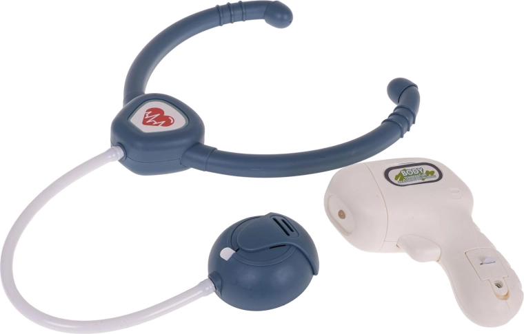 Stéthoscope et thermomètre lumineux