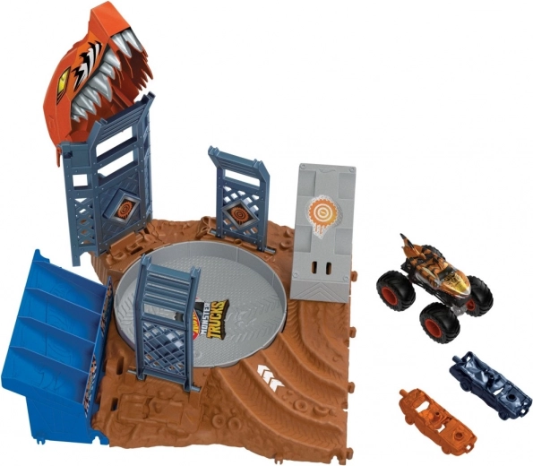 Hot Wheels Monster Trucks Arena - Demi-finale, coffret de jeu HNB92
