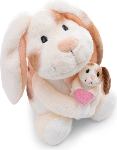 Lapin en peluche Nici avec bébé little & me 20 cm
