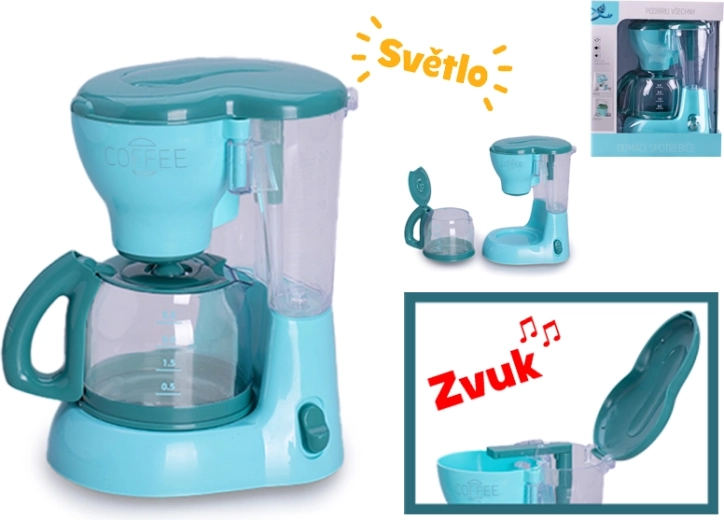 Cafetière filtre pour enfants avec lumière et son 16 cm