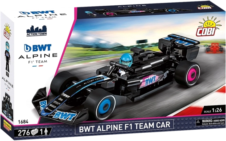 Apparence authentique de la monoplace BWT Alpine F1 Team
