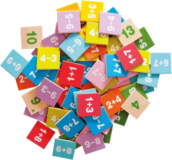 Plaquettes en bois pour un apprentissage ludique