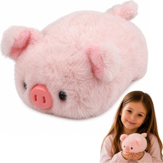 Cochon en peluche rose 16 cm - 1 pièce