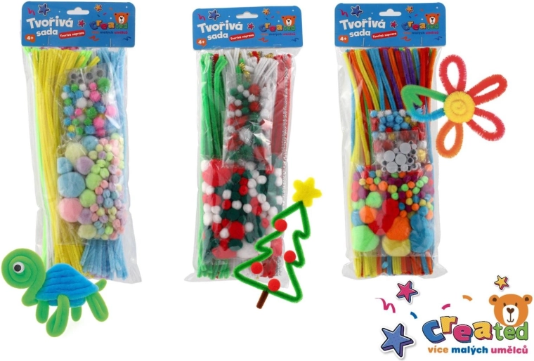 Kit créatif pour enfants – 3 variantes en sachet 15 × 38 cm