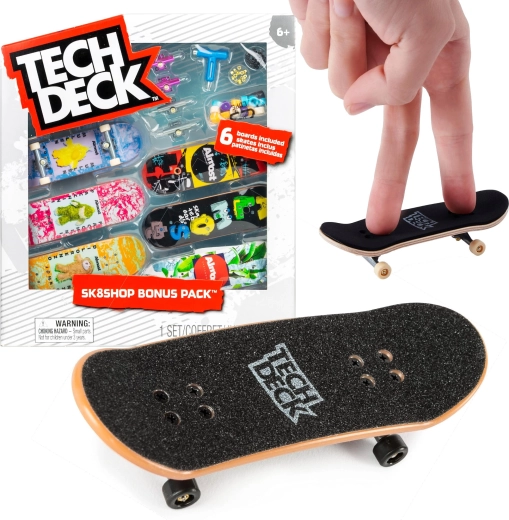 Pack Bonus Fingerboard 6 skateboards ALMOST Tech Deck avec accessoires