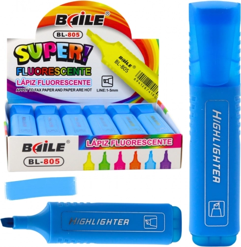 Surligneur néon intensif bleu