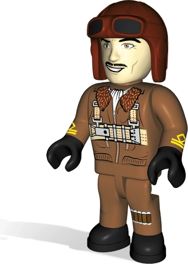 Figurine de pilote et cockpit détaillé