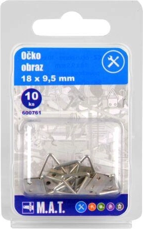 Œillet pour cadre 18 × 9,5 mm, galvanisé (10 pcs)