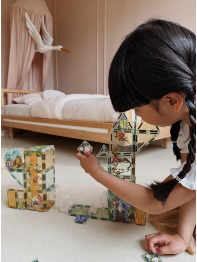 Constructions féeriques aux couleurs pastel